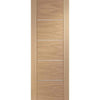 Bespoke Portici Oak Flush Single Frameless Pocket Door Detail - Aluminium Inlay - Prefinished
