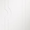Two Sliding Wardrobe Doors & Frame Kit - Potenza White Flush Door - Prefinished