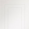Two Sliding Wardrobe Doors & Frame Kit - Potenza White Flush Door - Prefinished
