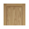LPD Joinery Oak 1P Inlay Flush Fire Door Pair is Prefinished and 30 Minute Fire Rated