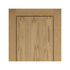 LPD Joinery Oak 1P Inlay Flush Fire Door Pair is Prefinished and 30 Minute Fire Rated