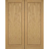 LPD Joinery Oak 1P Inlay Flush Fire Door Pair is Prefinished and 30 Minute Fire Rated