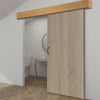 Thruslide Oak Veneer Prefinished Pelmet Kit for Single Sliding Doors