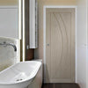 prefinished bespoke salerno oak flush panel door