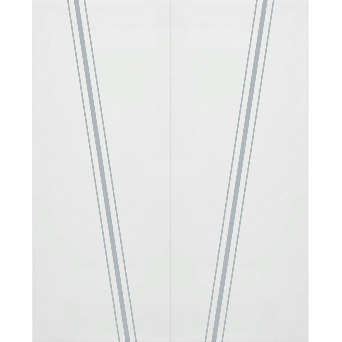 Double Glass Sliding Door - Preston 8mm Obscure Glass - Clear Printed Design - Planeo 60 Pro Kit