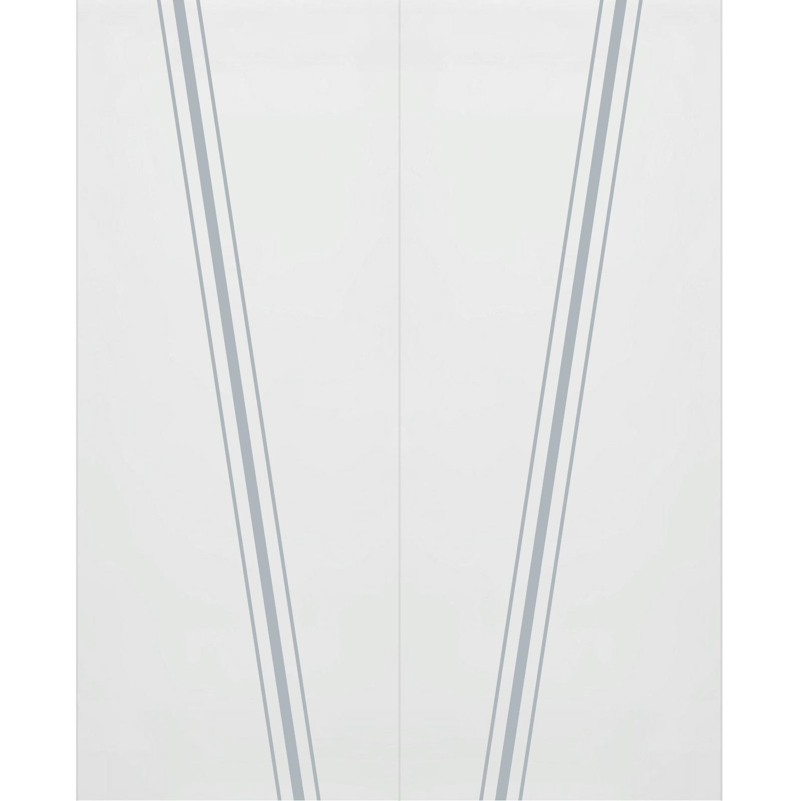 Double Glass Sliding Door - Preston 8mm Obscure Glass - Clear Printed Design - Planeo 60 Pro Kit