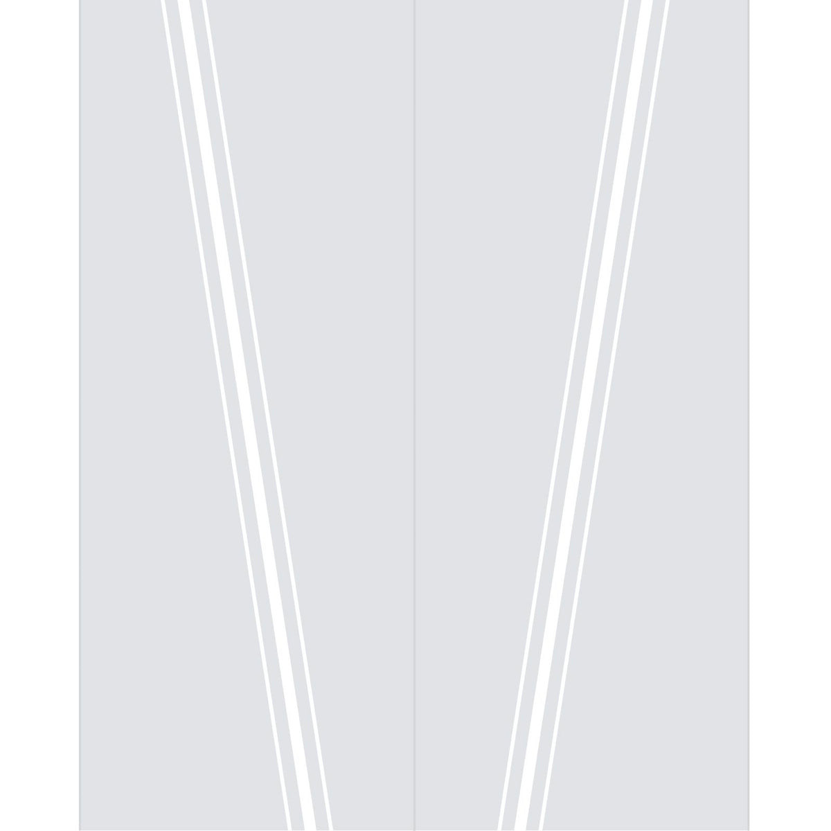 Double Glass Sliding Door - Preston 8mm Clear Glass - Obscure Printed Design - Planeo 60 Pro Kit