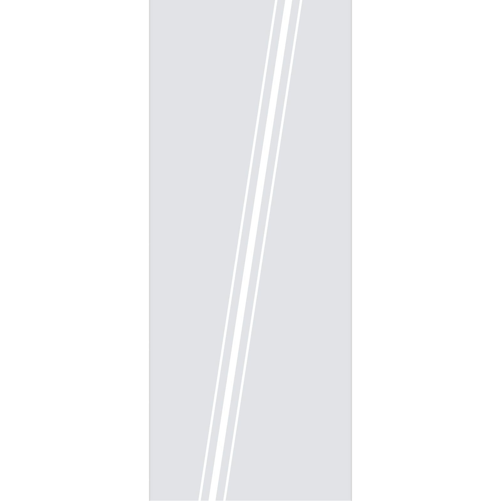 Single Glass Sliding Door - Preston 8mm Clear Glass - Obscure Printed Design - Planeo 60 Pro Kit