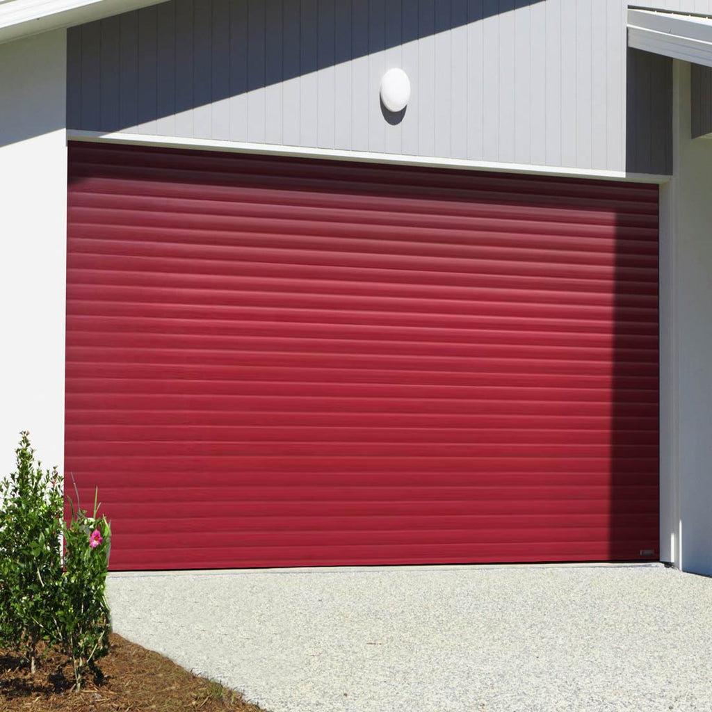 Gliderol Electric Insulated Roller Garage Door from 2147 to 2451mm Wide - Purple Red