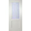 White PVC door on white background