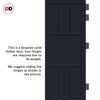 Queensland 7 Panel Solid Wood Internal Door UK Made DD6424 - Eco-Urban® Shadow Black Premium Primed