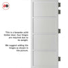 Brooklyn 4 Panel Solid Wood Internal Door UK Made DD6307 - Eco-Urban® Cloud White Premium Primed