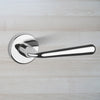 Tupai Rapido CurvaLine Adra Lever on Round Rose - Bright Polished Chrome