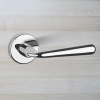 Tupai Rapido CurvaLine Adra Lever on Round Rose - Bright Polished Chrome
