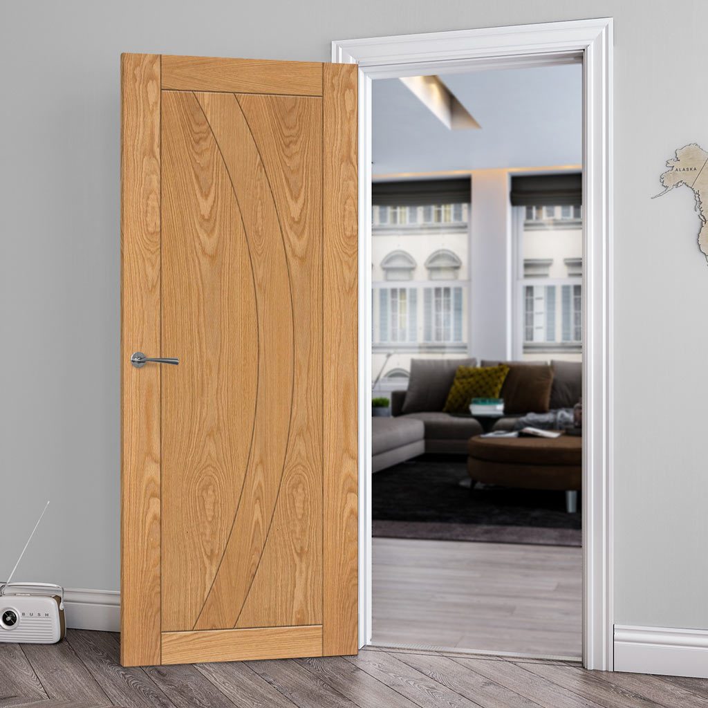 Bespoke Ravello Oak Fire Internal Doors - 1/2 Hour Fire Rated - Prefinished