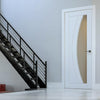 Bespoke Ravello White Primed Internal Door - Clear Glass