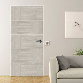 Image: Mode Ravenna Door - White Grey Laminate - Prefinished