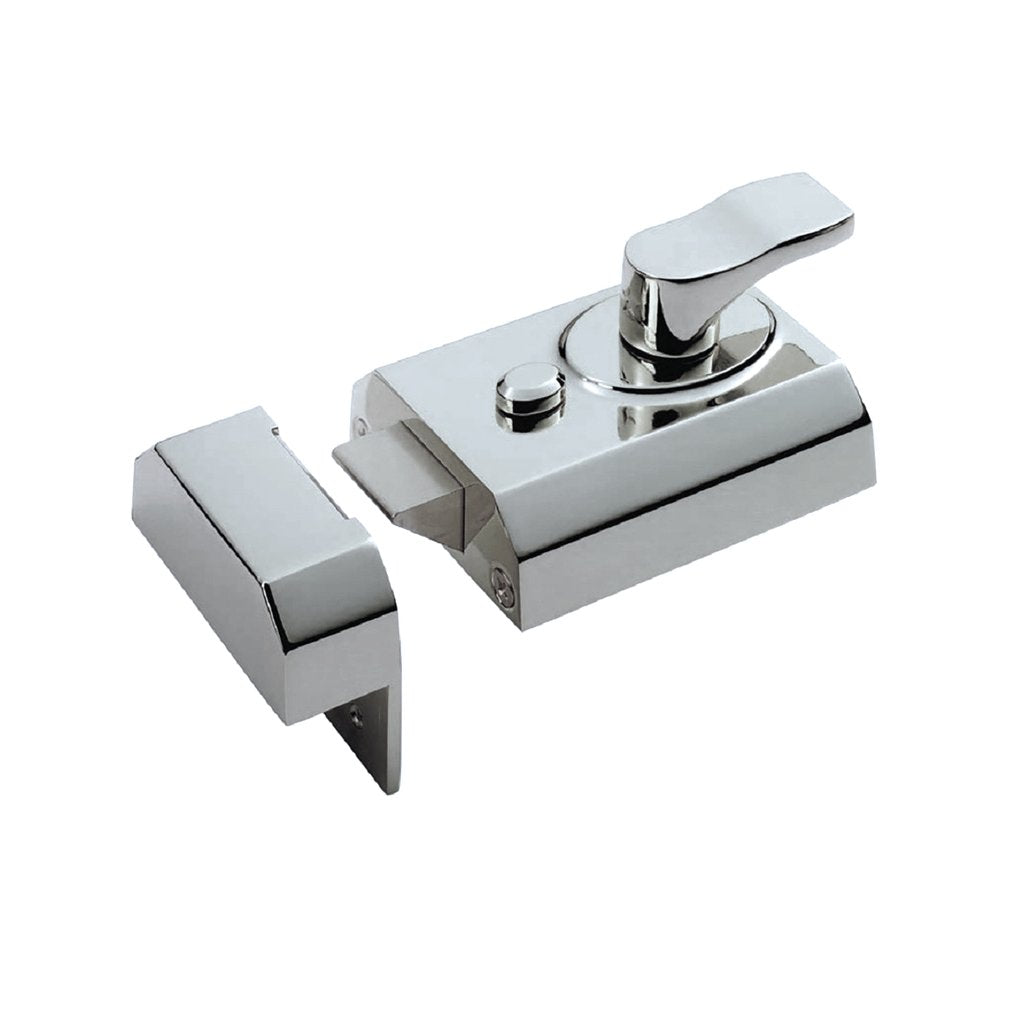 Eurospec RCN 60mm Rim Door Lock, For broader door stiles - 3 Finishes