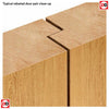 Vancouver Oak Door Pair - Clear Glass - Prefinished