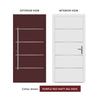 External ThruSafe Aluminium Front Door - 1310 Stainless Steel - 7 Colour Options