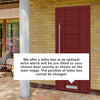 External ThruSafe Aluminium Front Door - 1715 CNC Grooves Solid - 7 Colour Options