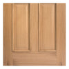 regency oak 4 panel solid door with raised mouldings 