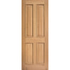 regency oak 4 panel solid door with raised mouldings 