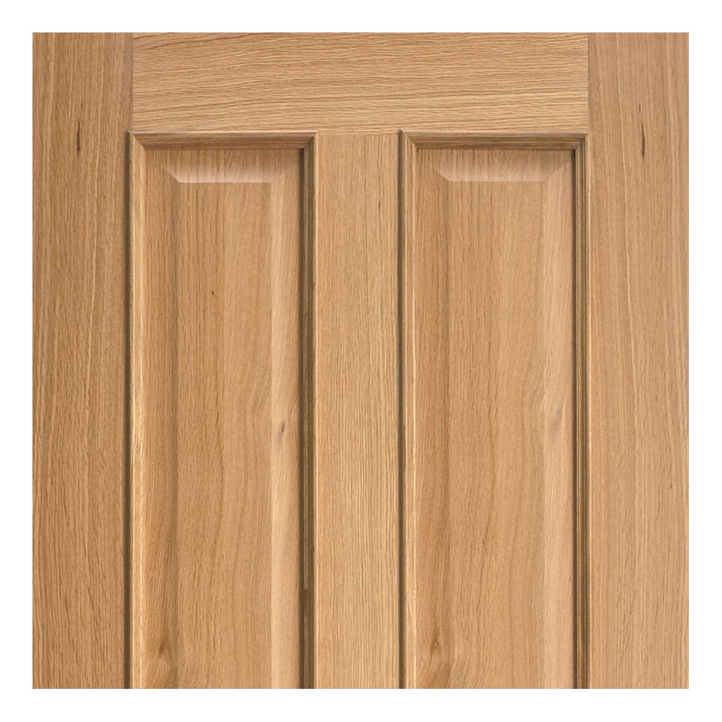 regency oak 4 panel solid door with raised mouldings 