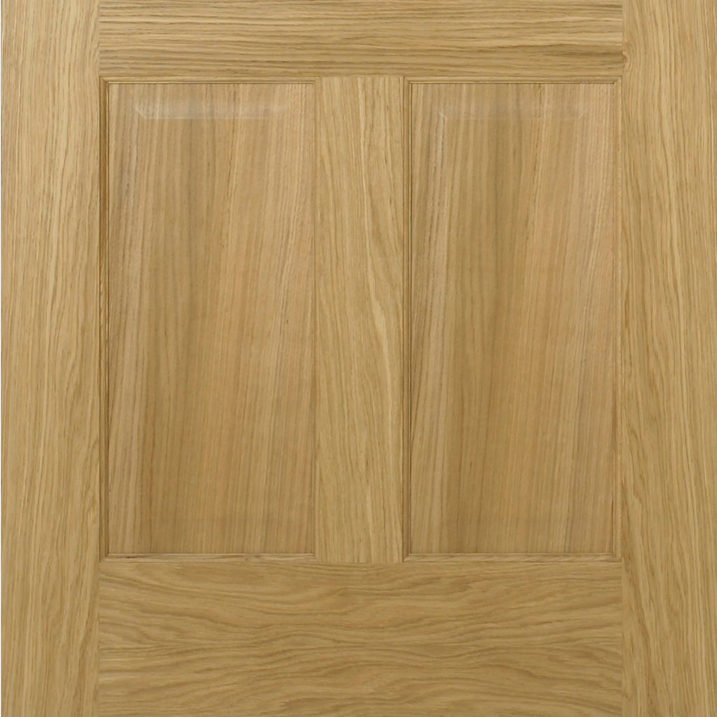 FD30 Fire Door, Regency 6 Panel Oak Door - No Raised Mouldings - 1/2 Hour Fire Rated - Prefinished