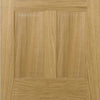 Single Sliding Door & Track - Regency 6 Panel Oak Door - Prefinished