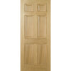 regency 6 panel oak door pre finished 