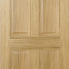 FD30 Fire Door, Regency 6 Panel Oak Door - No Raised Mouldings - 1/2 Hour Fire Rated - Prefinished