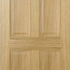 FD30 Fire Door, Regency 6 Panel Oak Door - No Raised Mouldings - 1/2 Hour Fire Rated - Prefinished