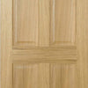 Single Sliding Door & Track - Regency 6 Panel Oak Door - Prefinished