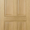 Double Sliding Door & Track - Regency 6 Panel Oak Doors - Prefinished