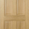 Double Sliding Door & Track - Regency 6 Panel Oak Doors - Prefinished