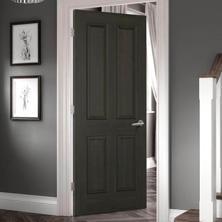 Image: Regency 4 Panel Smoked Oak Internal Door - Prefinished