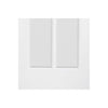 W6 Reims Room Divider Door & Frame Kit - Bevelled Clear Glass - White Primed - 2031x1904mm Wide