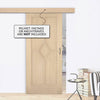 Single Sliding Door & Wall Track - Reims Diamond 5 Panel Oak Door - Prefinished