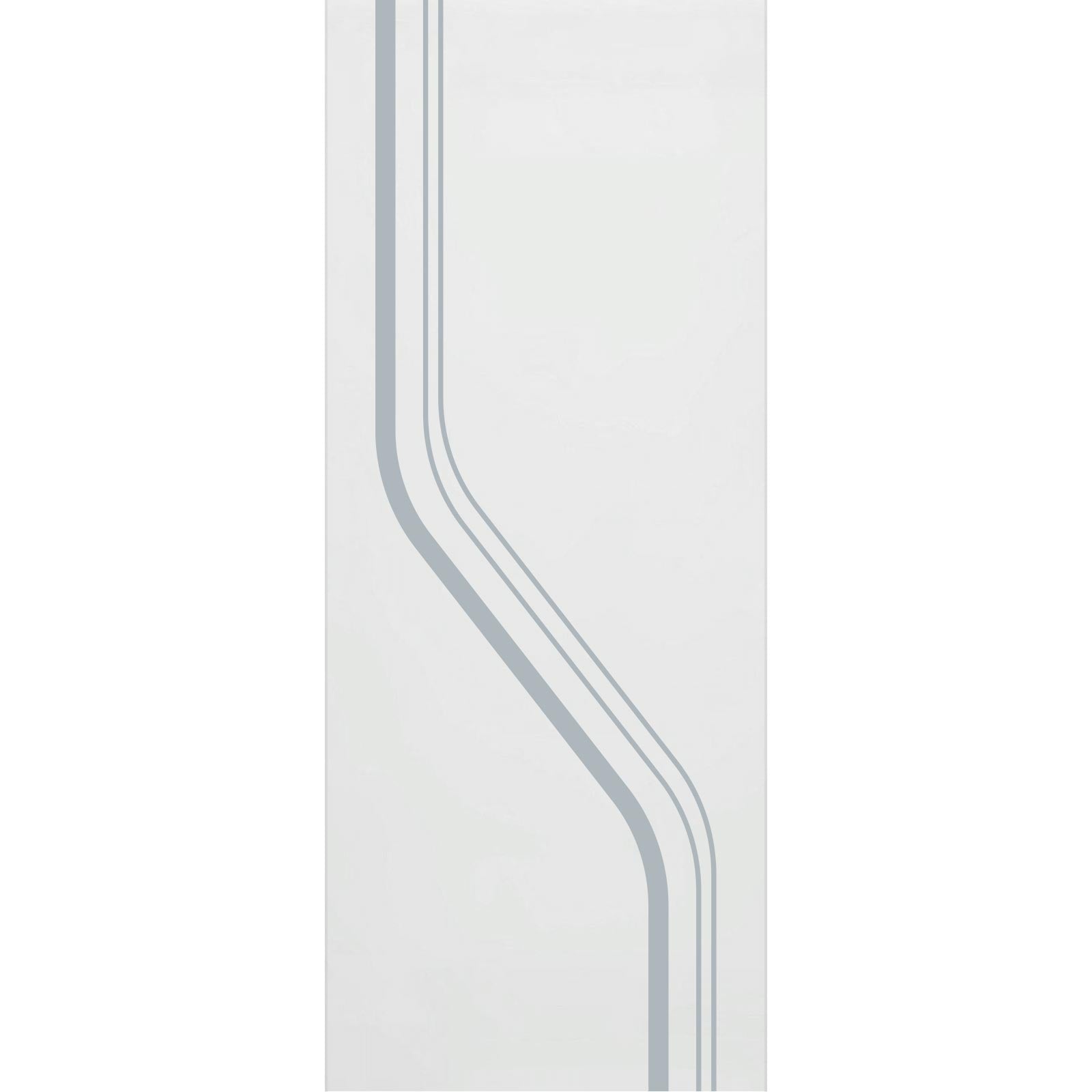 Single Glass Sliding Door - Reston 8mm Obscure Glass - Clear Printed Design - Planeo 60 Pro Kit
