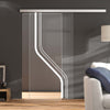 Single Glass Sliding Door - Reston 8mm Clear Glass - Obscure Printed Design - Planeo 60 Pro Kit