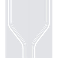 Double Glass Sliding Door - Reston 8mm Clear Glass - Obscure Printed Design - Planeo 60 Pro Kit