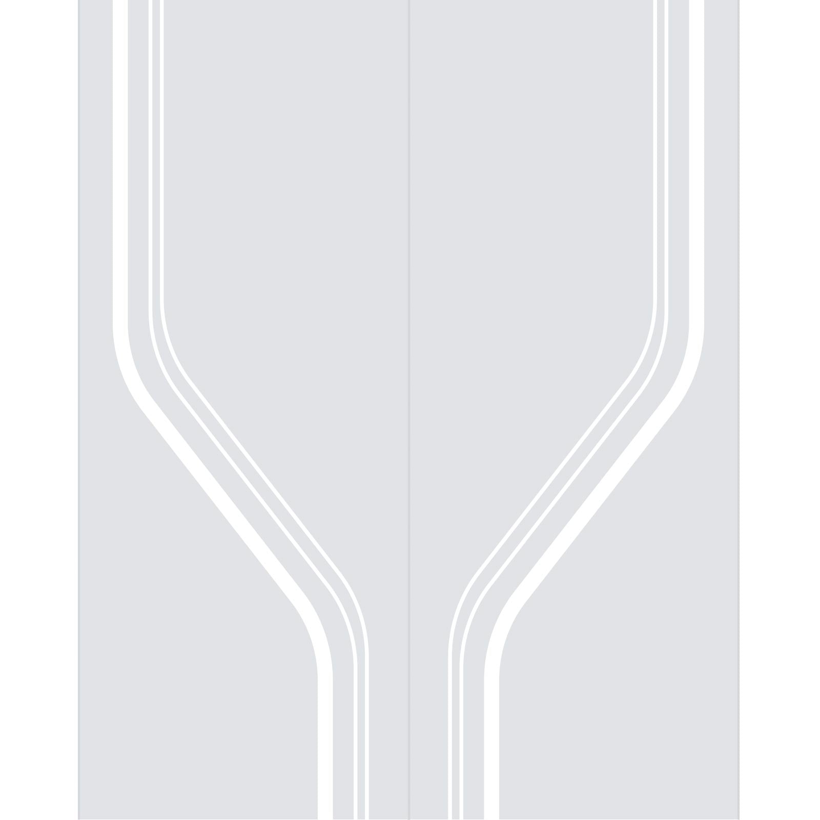 Double Glass Sliding Door - Reston 8mm Clear Glass - Obscure Printed Design - Planeo 60 Pro Kit