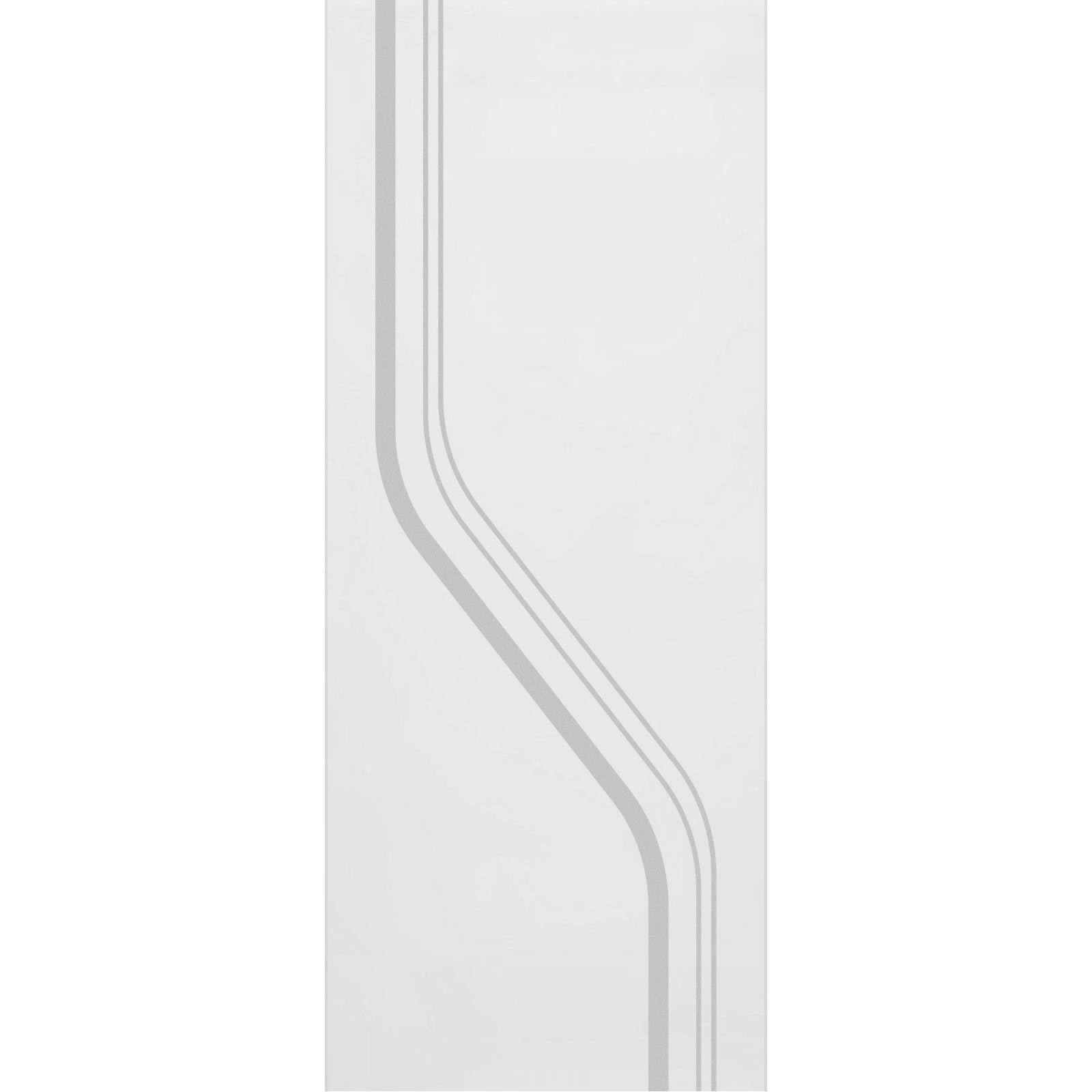 Single Glass Sliding Door - Reston 8mm Obscure Glass - Obscure Printed Design - Planeo 60 Pro Kit