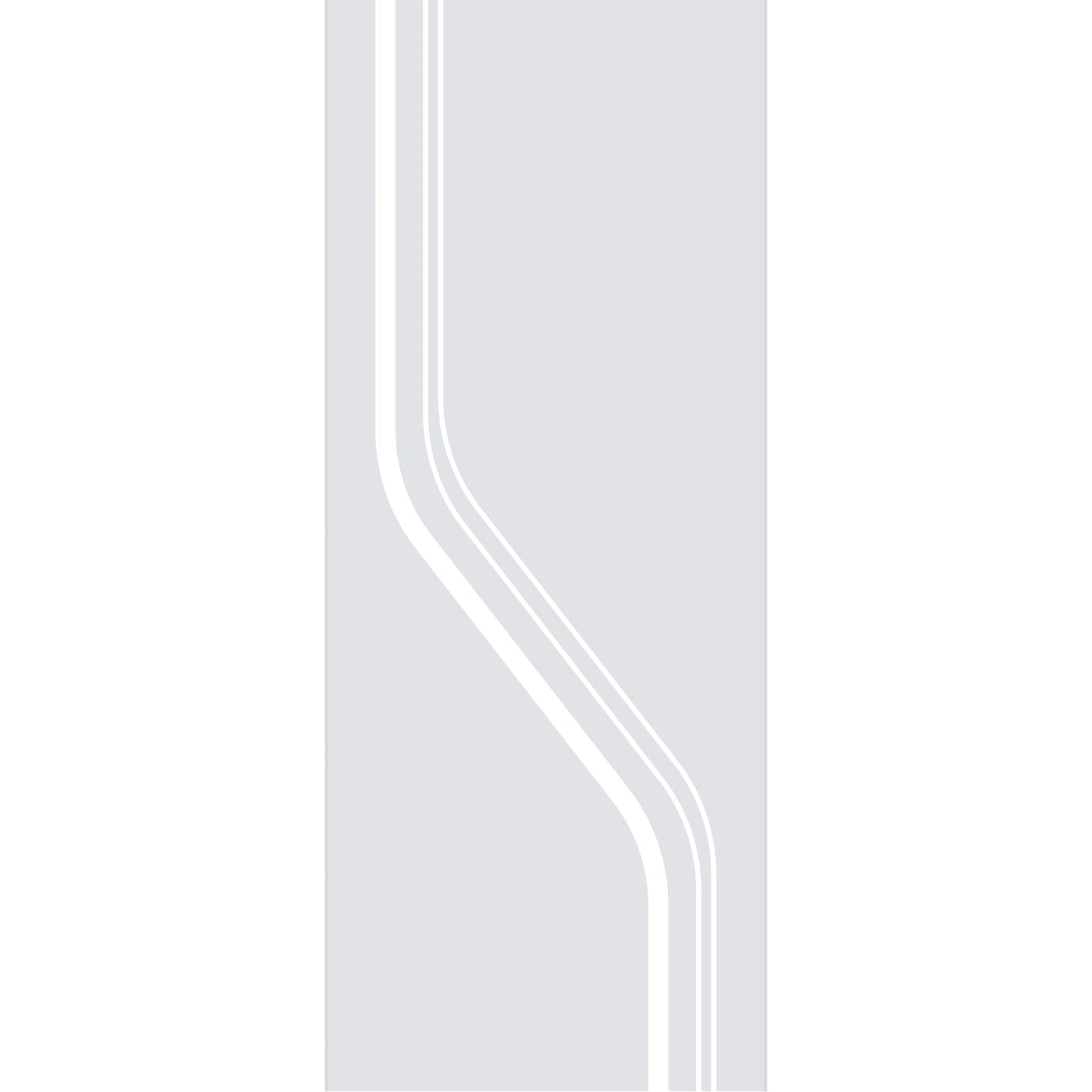 Reston 8mm Clear Glass - Obscure Printed Design - Griffwerk R8 Style Sliding Glass Door Kit