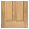 richmond oak door raised mouldings both sides bevelled clear glass 