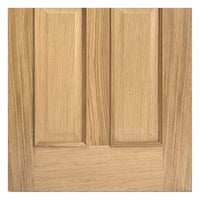 richmond oak door raised mouldings both sides bevelled clear glass 