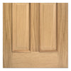 richmond oak door raised mouldings both sides bevelled clear glass 