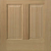 Single Sliding Door & Track - Richmond Oak Door - Bevelled Clear Glass - Prefinished