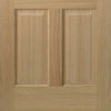 Single Sliding Door & Track - Richmond Oak Door - Bevelled Clear Glass - Prefinished